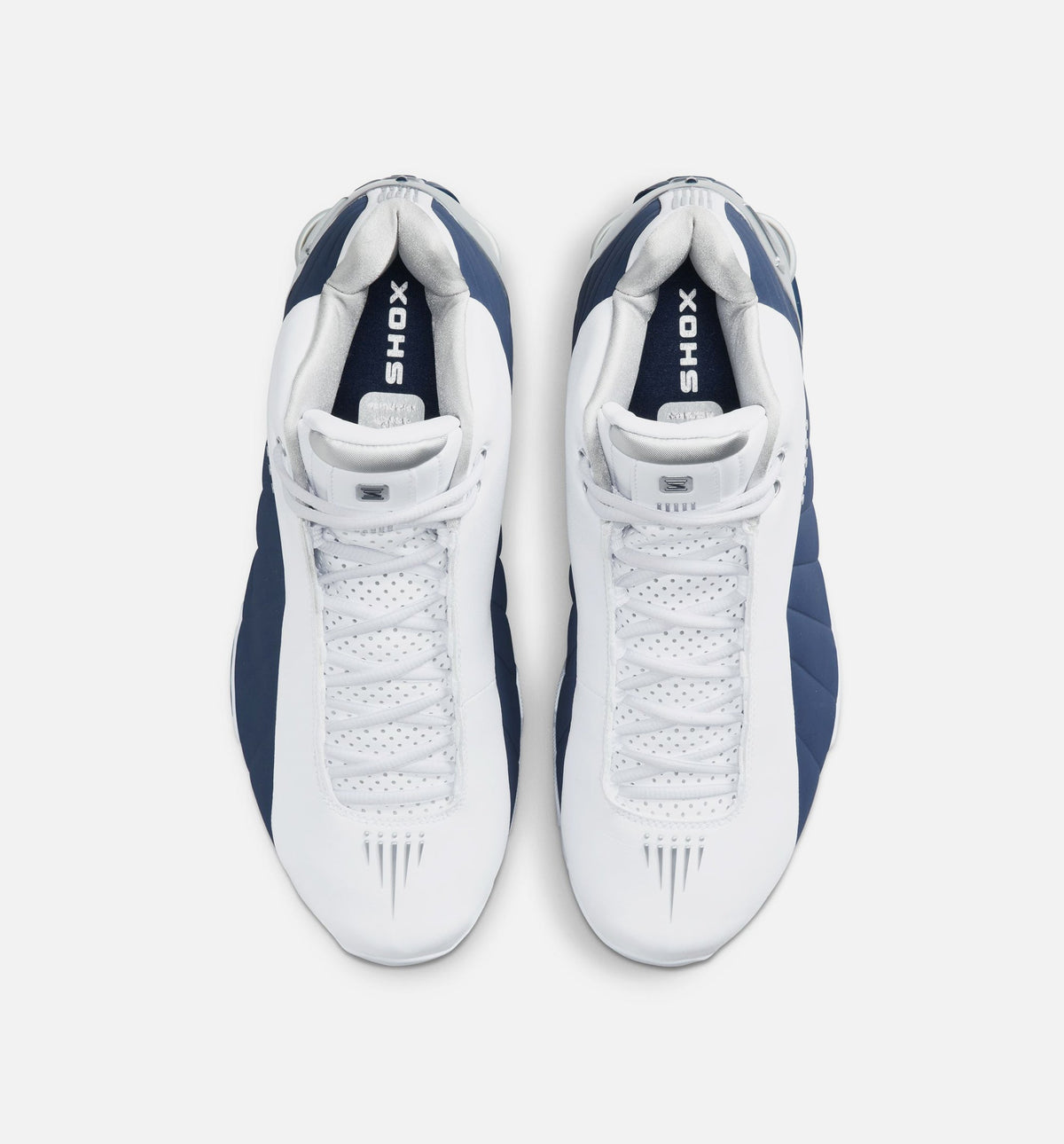 Nike Shox BB4 "Olympic" Men's Shoe – White/Midnight Navy/Metallic Silver