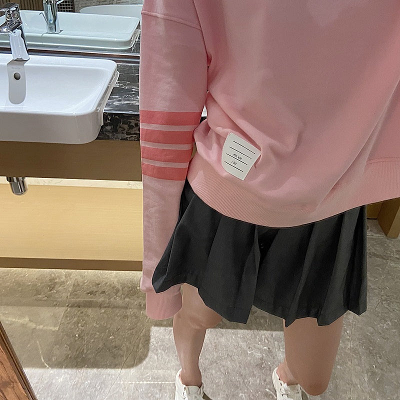 Thom Browne Women's Pink Hooded Sweatshirt Set