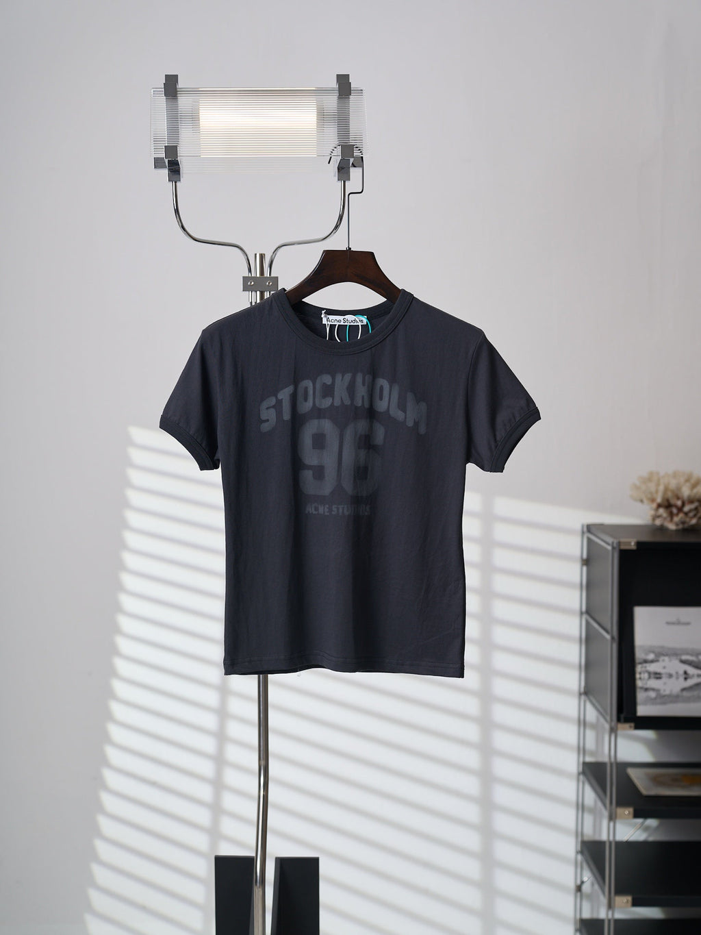 Acne Studios Women's Short‑Sleeve Crew‑Neck Crop T‑Shirt