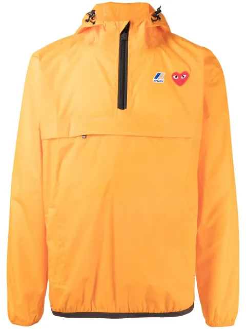 Comme Des Garçons Play x K-Way quarter-zip hoodie