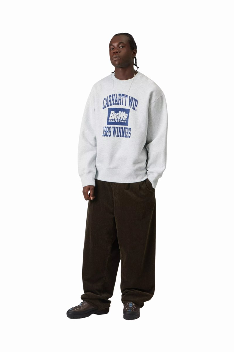 CARHARTT WIP 1989 WINNERS SWEAT Ash Heather Heavy Stone Wash