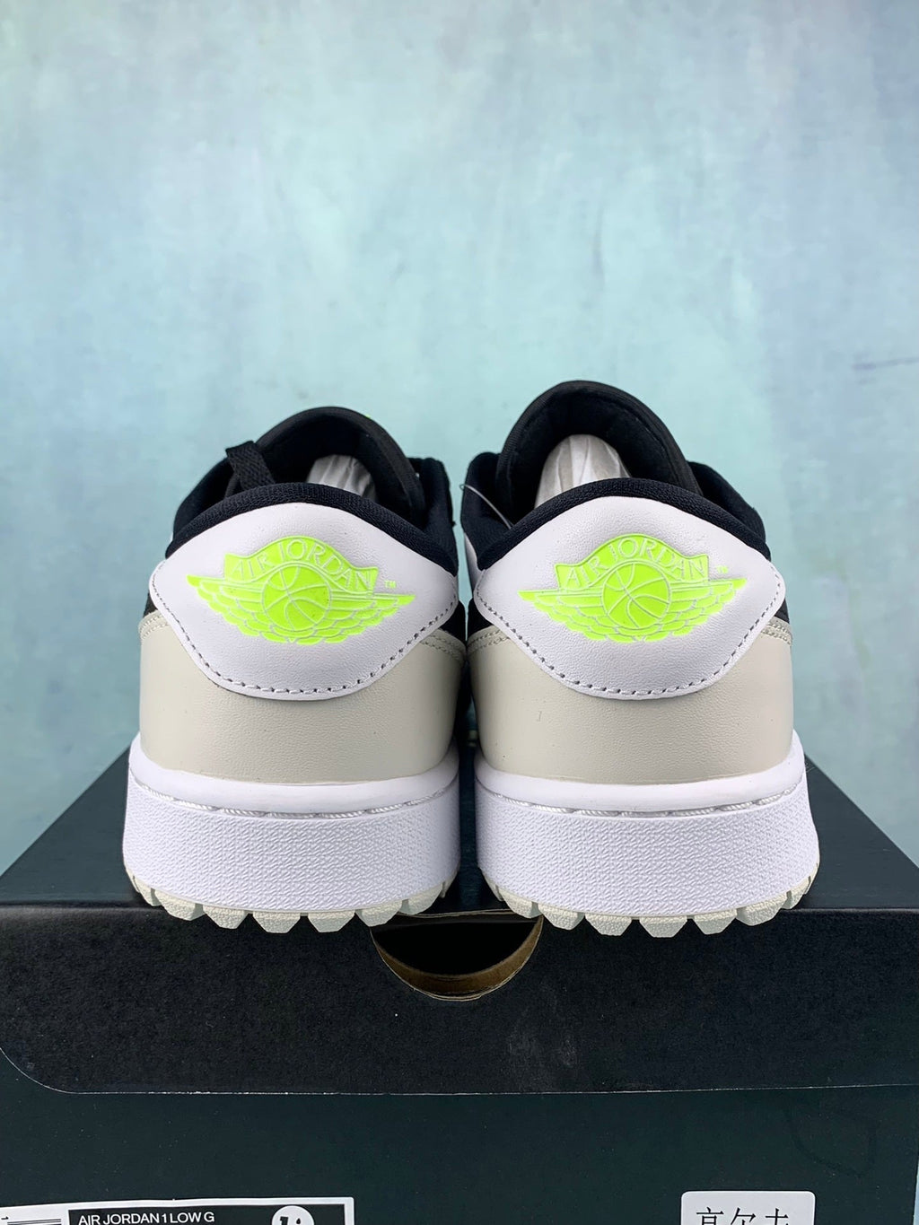 Air Jordan 1 Low Golf Black/White/Neon Green Unisex Sneakers DD9315-108
