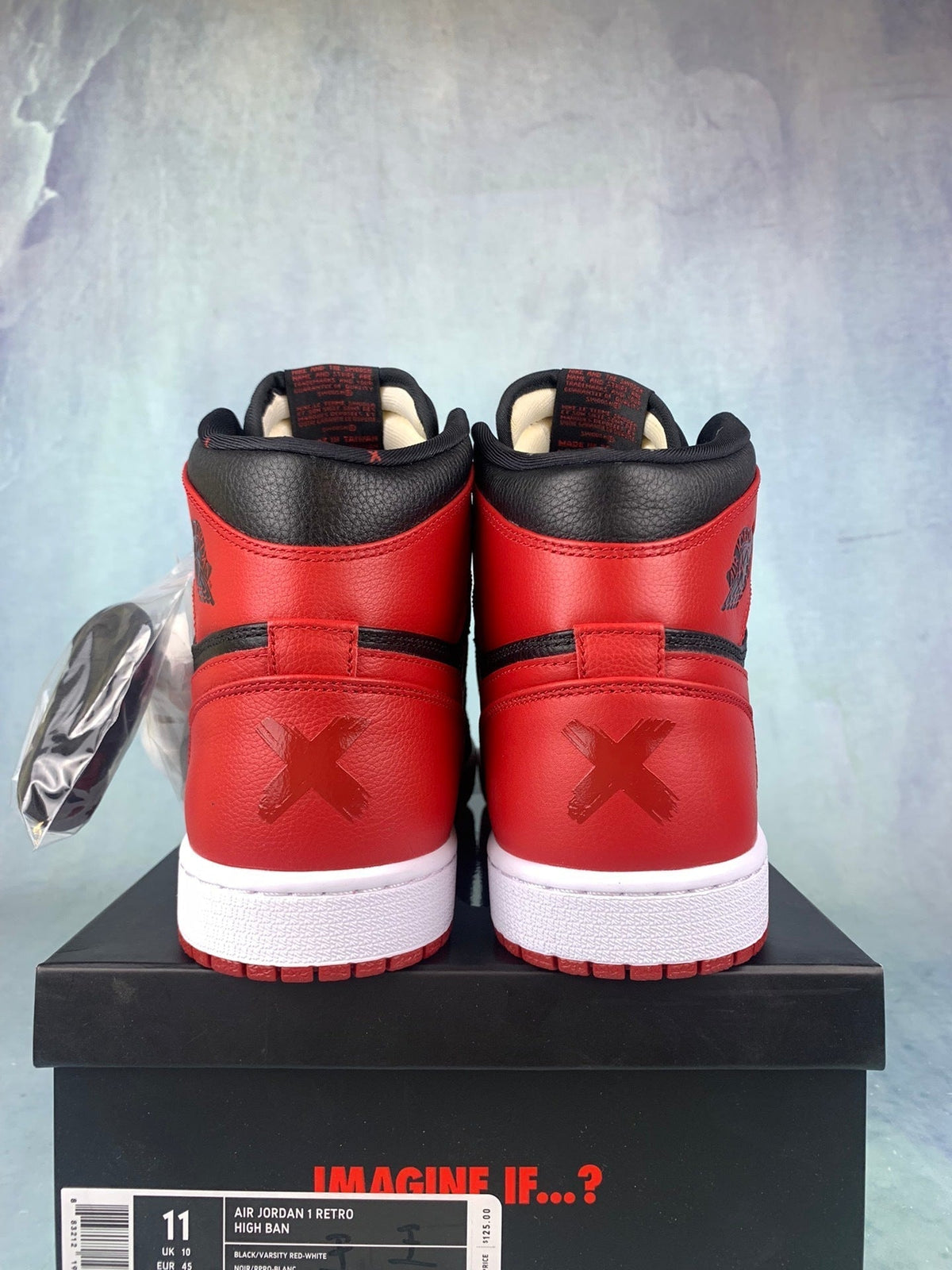 Air Jordan 1 High Black/Red Banned 432001-001 Unisex Sneakers