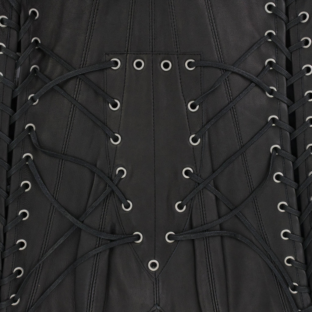 BLACK WINDOW LONGLINE CORSET
