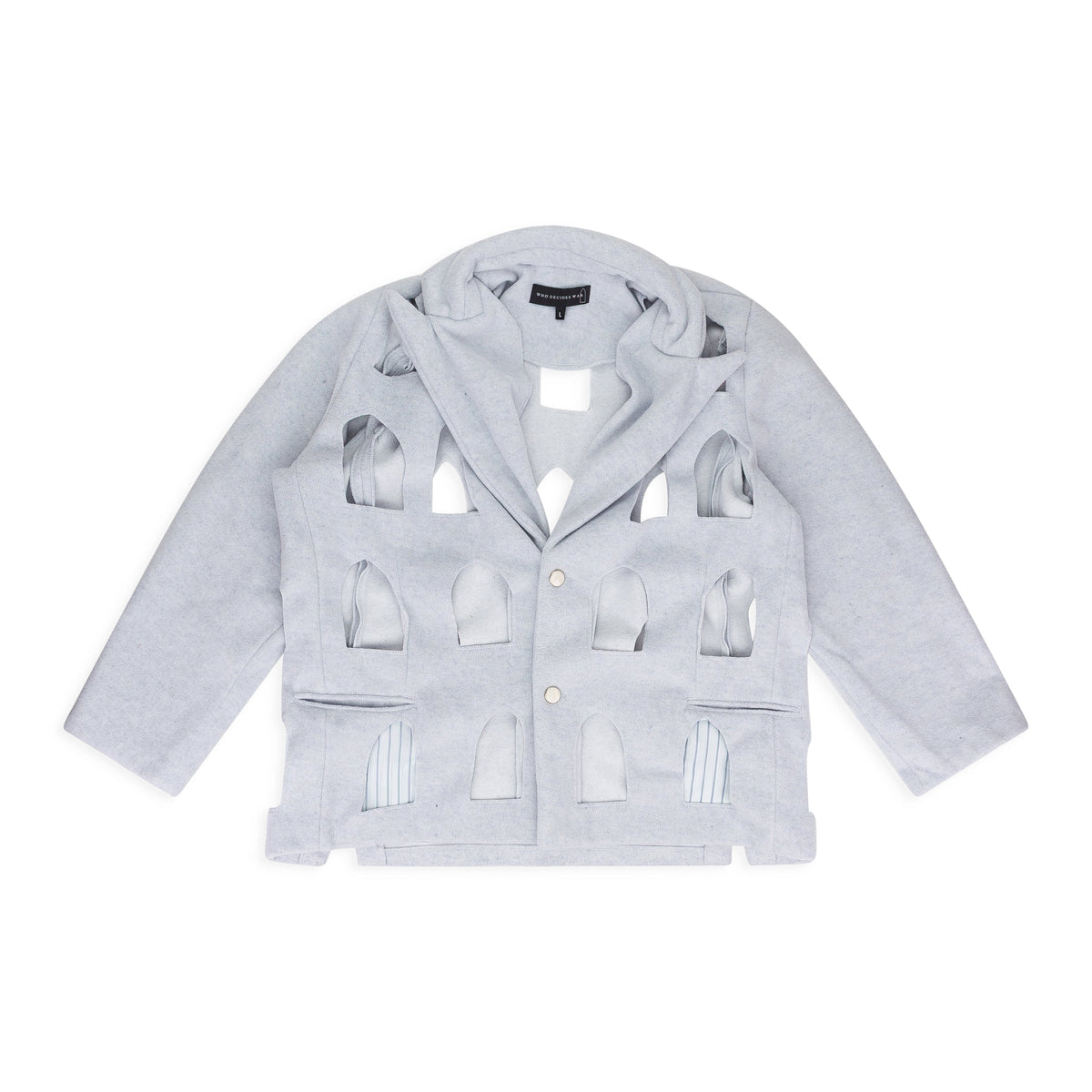 GRAY STAINED GLASS LASER BLAZER