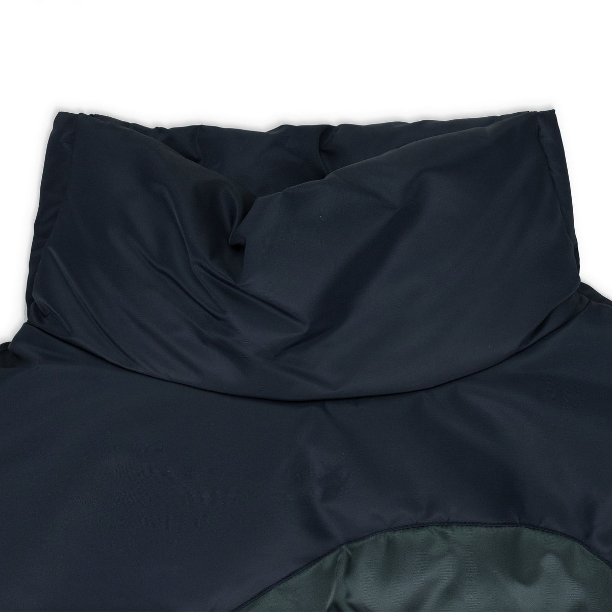 Indigo Diagonal Glass Puffer Jacket
