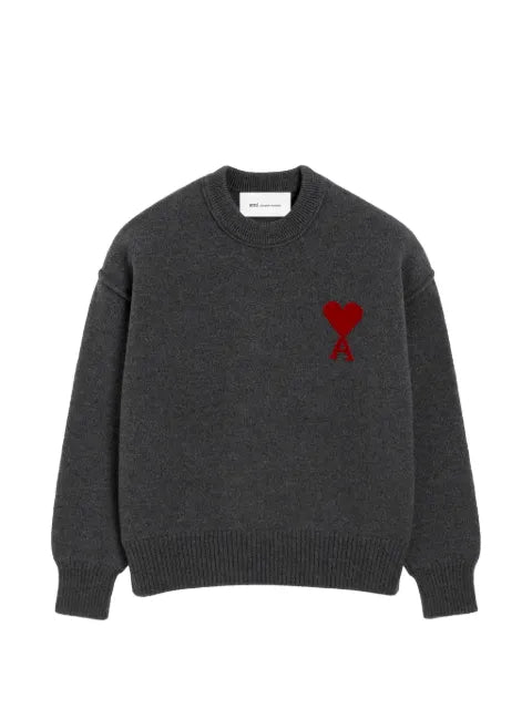 AMI Paris Ami De Coeur crew-neck wool sweater