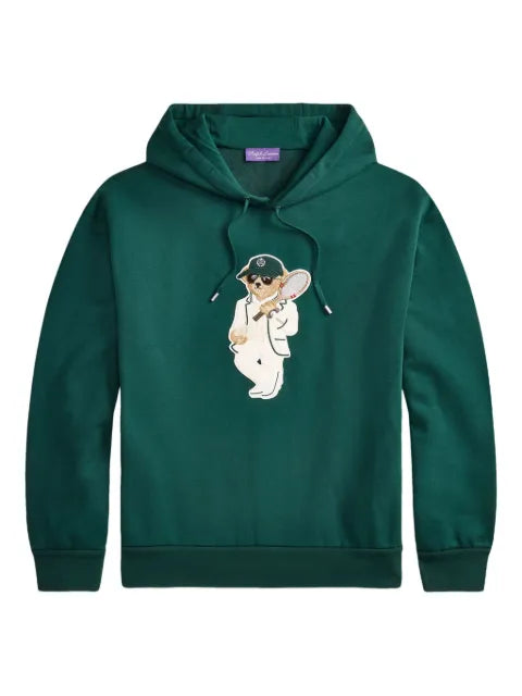 Ralph Lauren Purple Label embroidered-bear hoodie