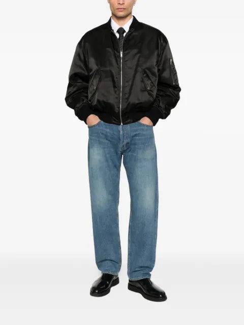 Saint Laurent button-fastening bomber jacket