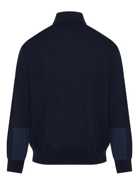 Paul & Shark half-zip panelled sweater
