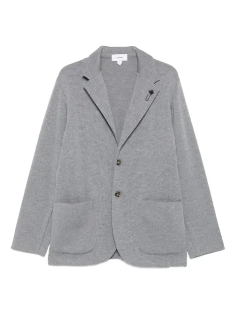 Lardini buttoned patch-pockets blazer