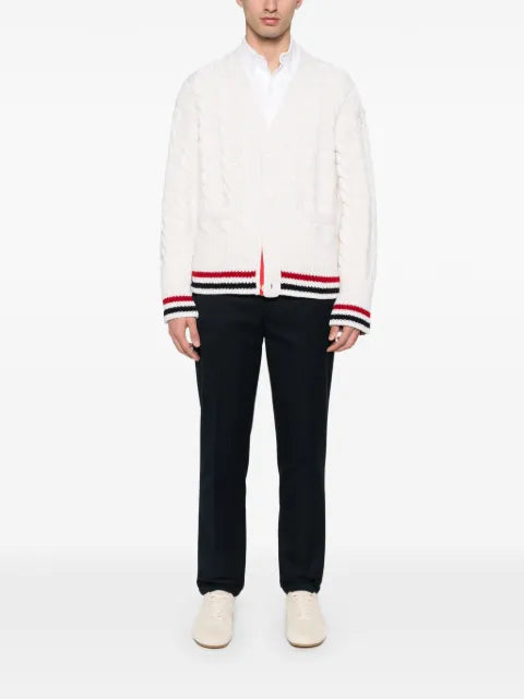 Thom Browne Cable Knit wool cardigan
