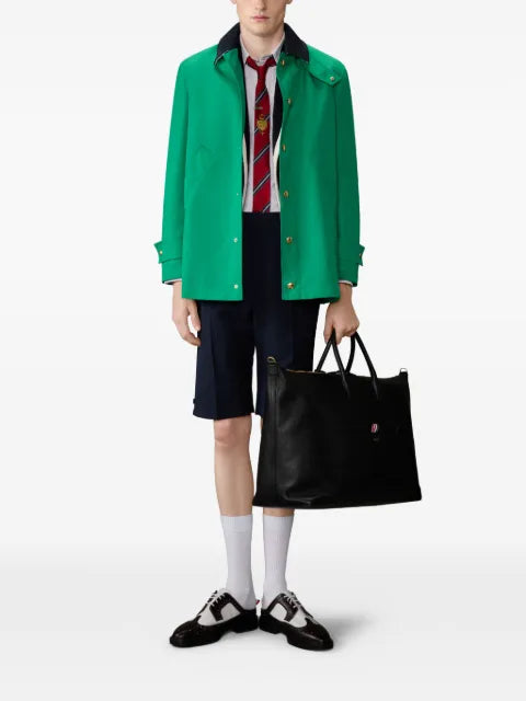 Thom Browne zibeline tennis embroidery sportcoat with armbands
