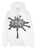 Comme Des Garçons Shirt printed zip hoodie