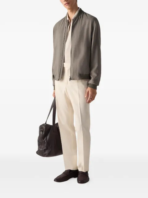 Zegna Oasi Lino bomber jacket