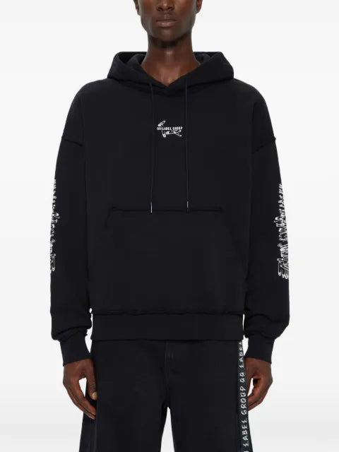 44 LABEL GROUP rear-print hoodie