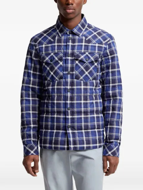 Moncler Grenoble Gelt plaid quilted jacket