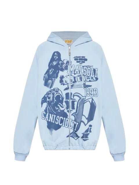 PDF graphic-print hoodie