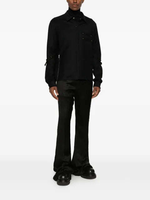 Rick Owens strap-detail shirt jacket