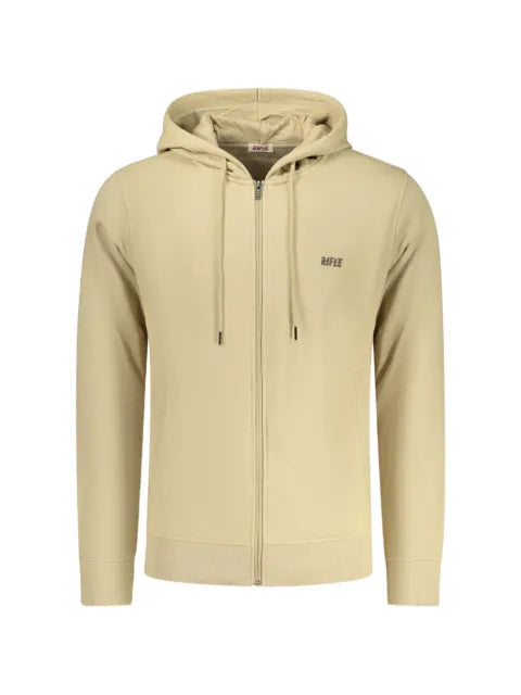 RIFLE logo-detail zip-up hoodie