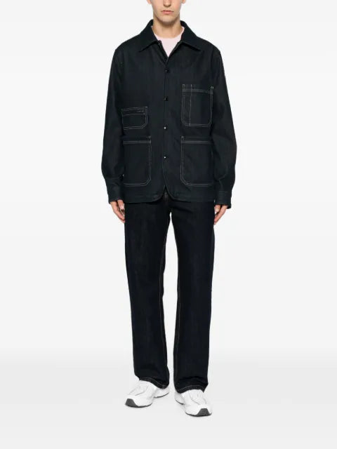 Moncler Haderu denim mid-length shirt jacket
