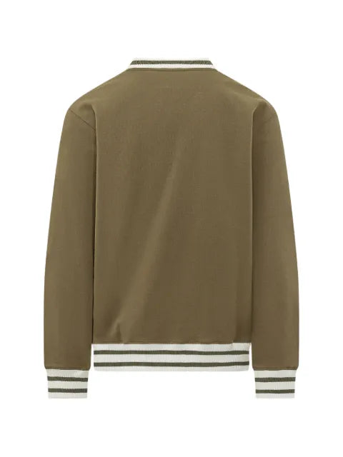 Drôle De Monsieur logo-print striped-trim sweatshirt