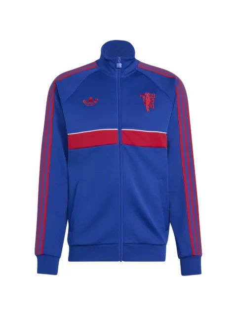 adidas Manchester United logo-embroidered track jacket