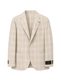 Tombolini check-pattern notched-lapels blazer