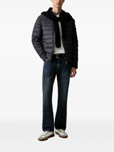 GUESS USA logo-patch quilted jacket