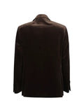 Lardini long-sleeve peak-lapel blazer