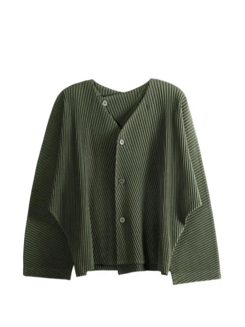 Homme Plissé Issey Miyake Slash plissé-effect cardigan