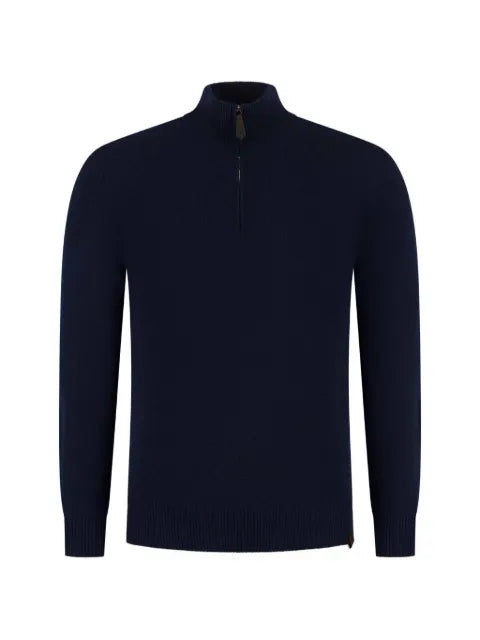 Jacob Cohën half-zip ribbed-trim sweater