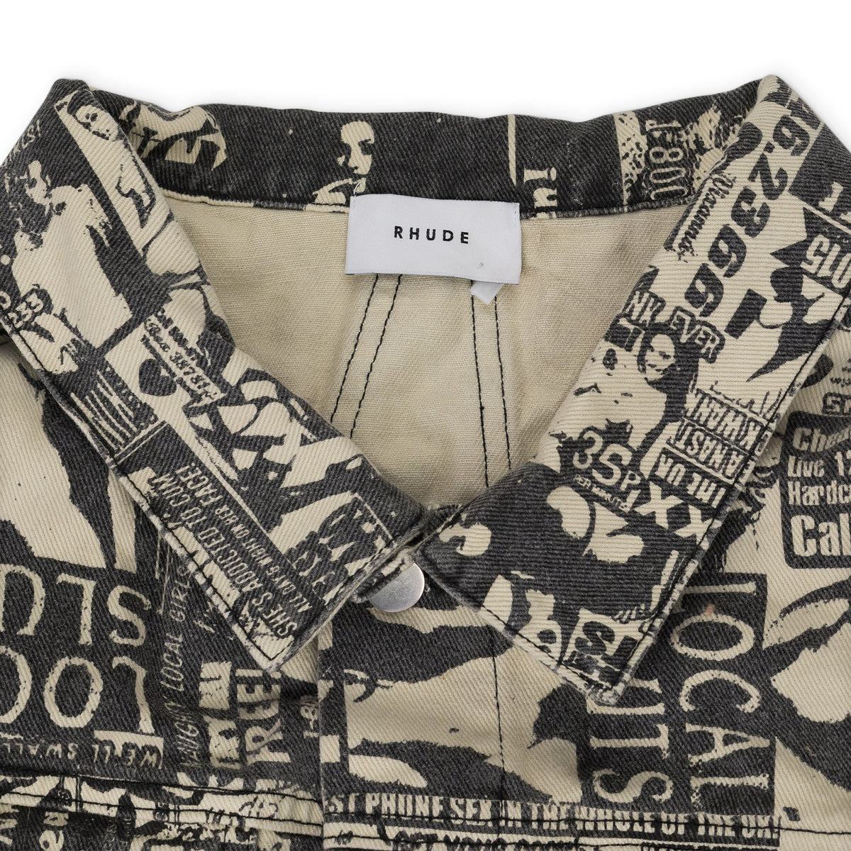 Beige Printed Jacket