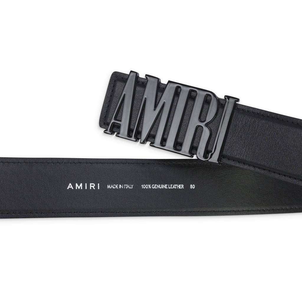 Black 4cm Amiri Logo Belt