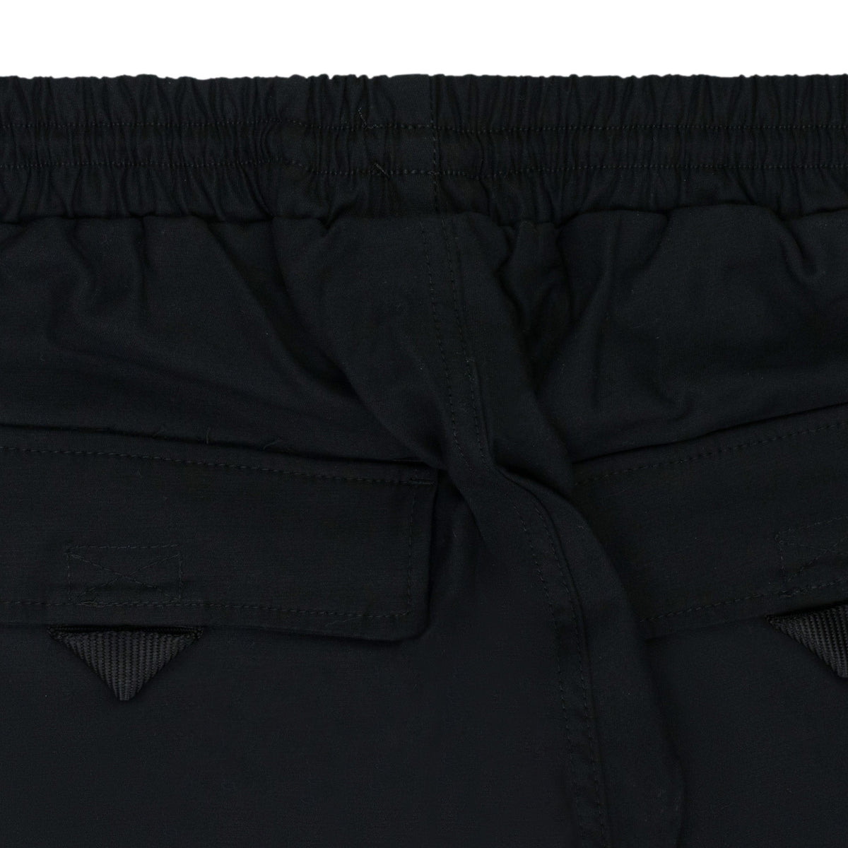 Black Half Zip Cargo Pants