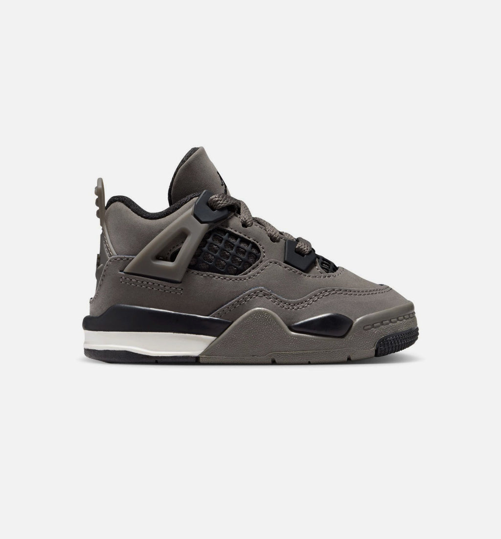 Air Jordan 4 Retro Cave Stone And Black Infant/Toddler Lifestyle Shoe - Cave Stone/Black/Moon Particle