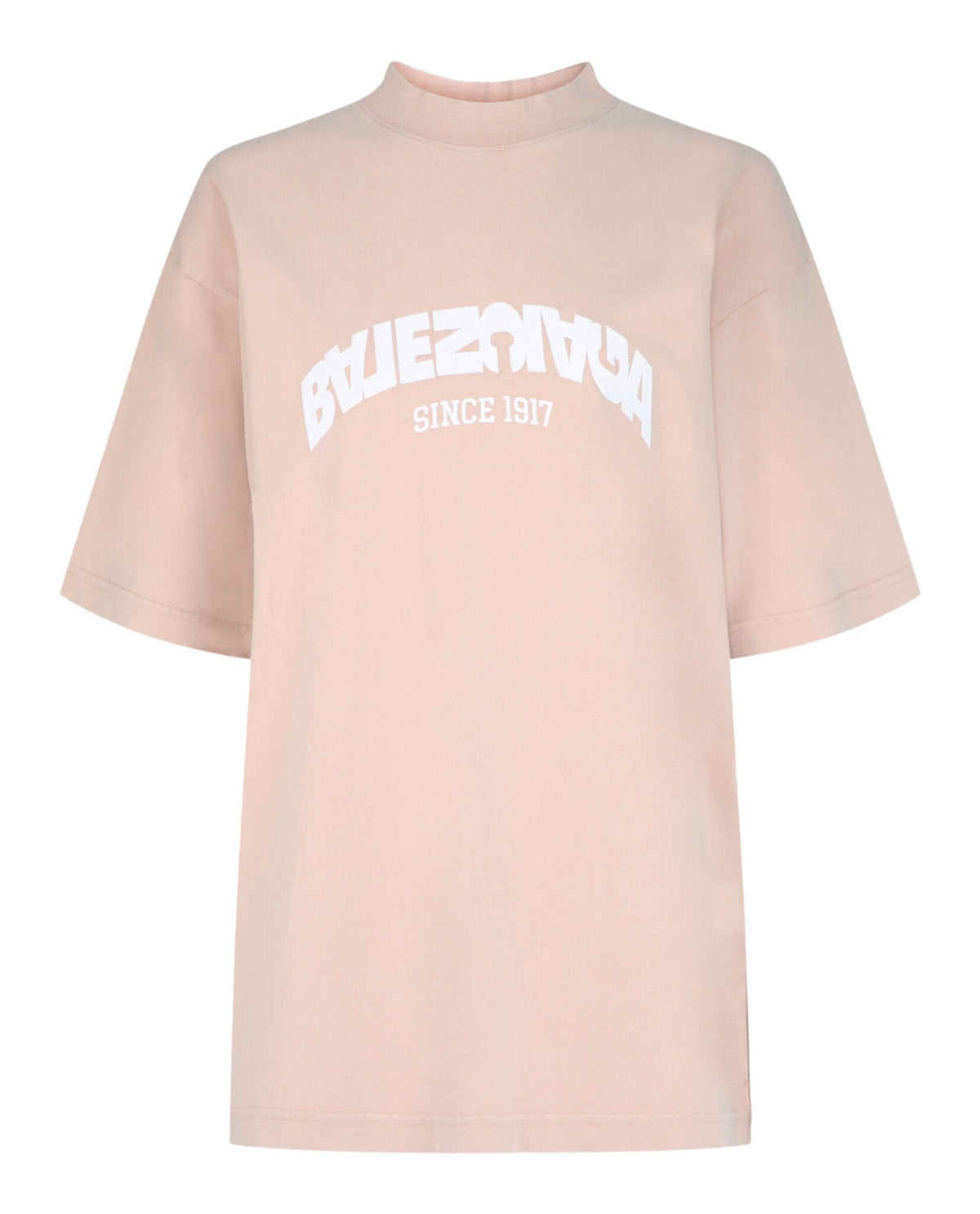 Balenciaga Womens Backflip Embroidered Logo T-Shirt