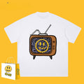 Drew T-shirts Lightning Print Cotton T-shirt