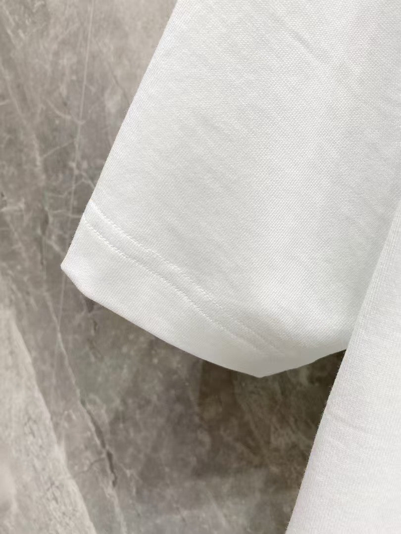 Amiri Arts District Multi‑Line Text Graphic Crew‑Neck Short‑Sleeve T‑Shirt
