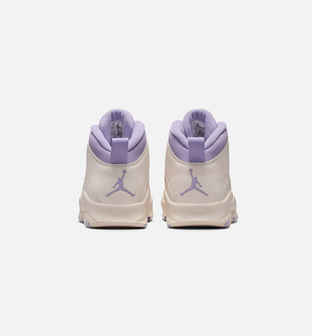 Air Jordan 10 Retro Hydrangeas Women's Shoes - Chalk/Purple