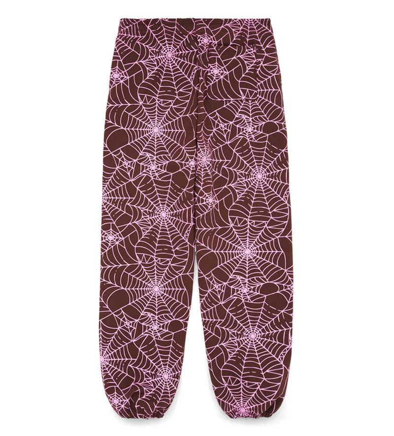 Sp5der AOP Sweatpants Brown/Pink