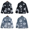 Denim Tears Cotton Wreath Denim Jacket – Black / Blue