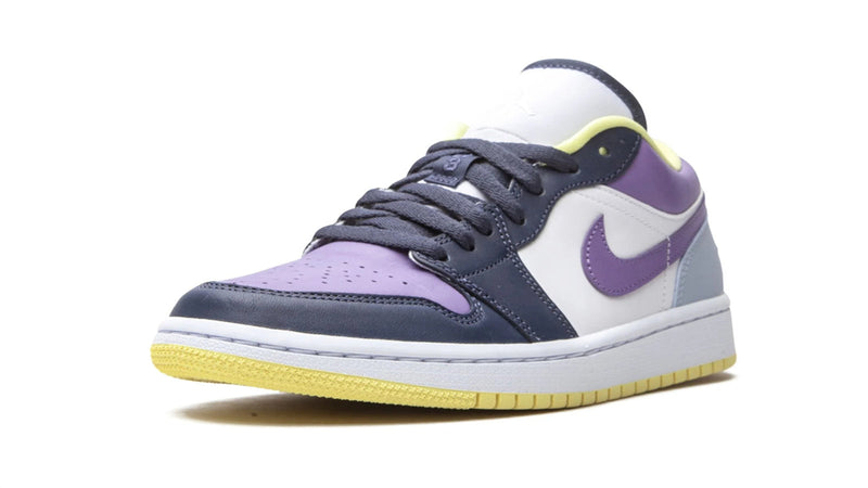 Air Jordan 1 Low SE 'Mismatched Purple & Magenta' Women's Sneakers