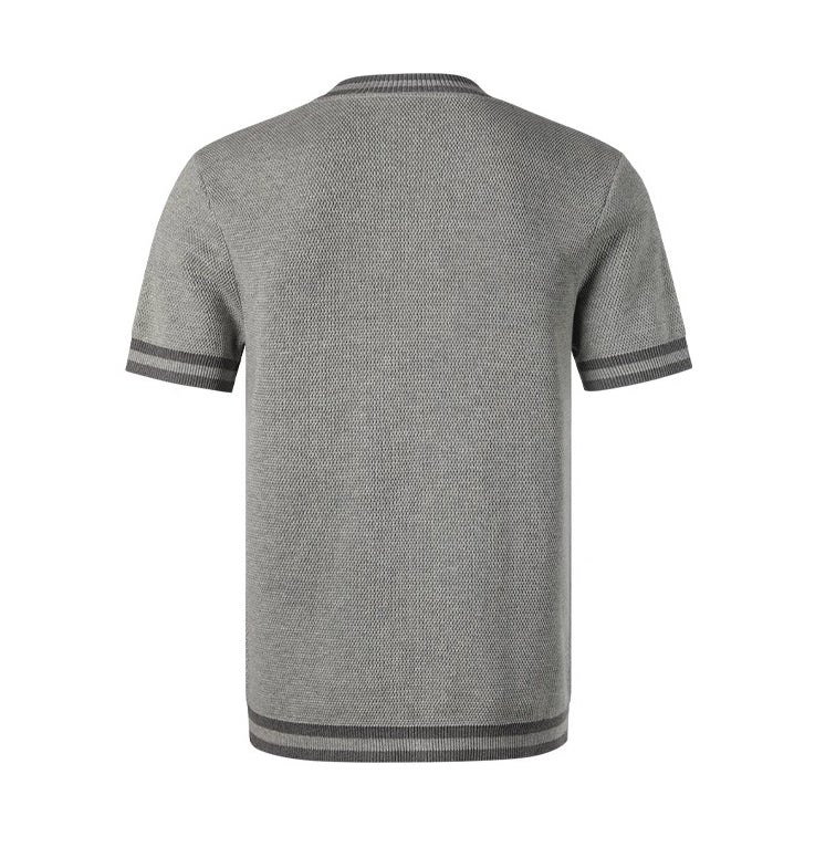 Premium Knitted T-Shirt - Men's 100% Cotton Oxford Shirt | Thom Browne