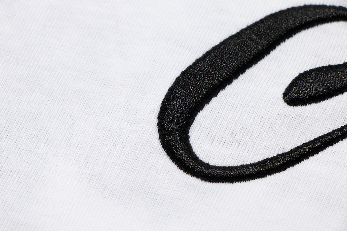 Cav Empt Embroidered Letter Short Sleeve Crew Neck T-Shirt Unisex