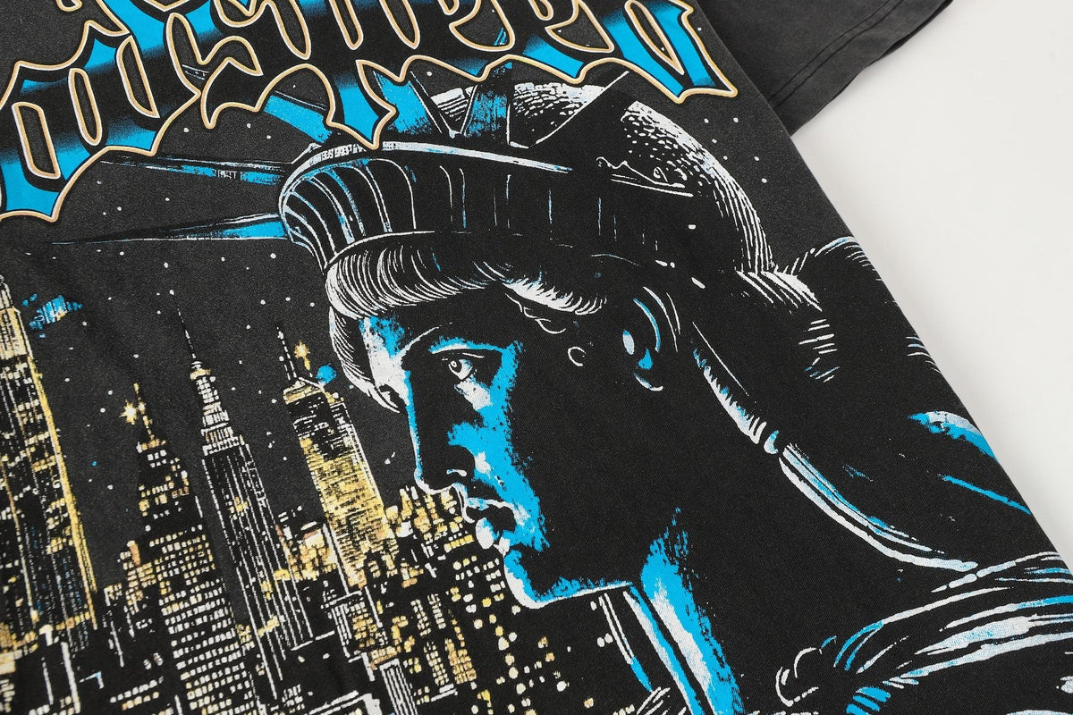 Godspeed Scary Nights Statue of Liberty Graphic T-Shirt