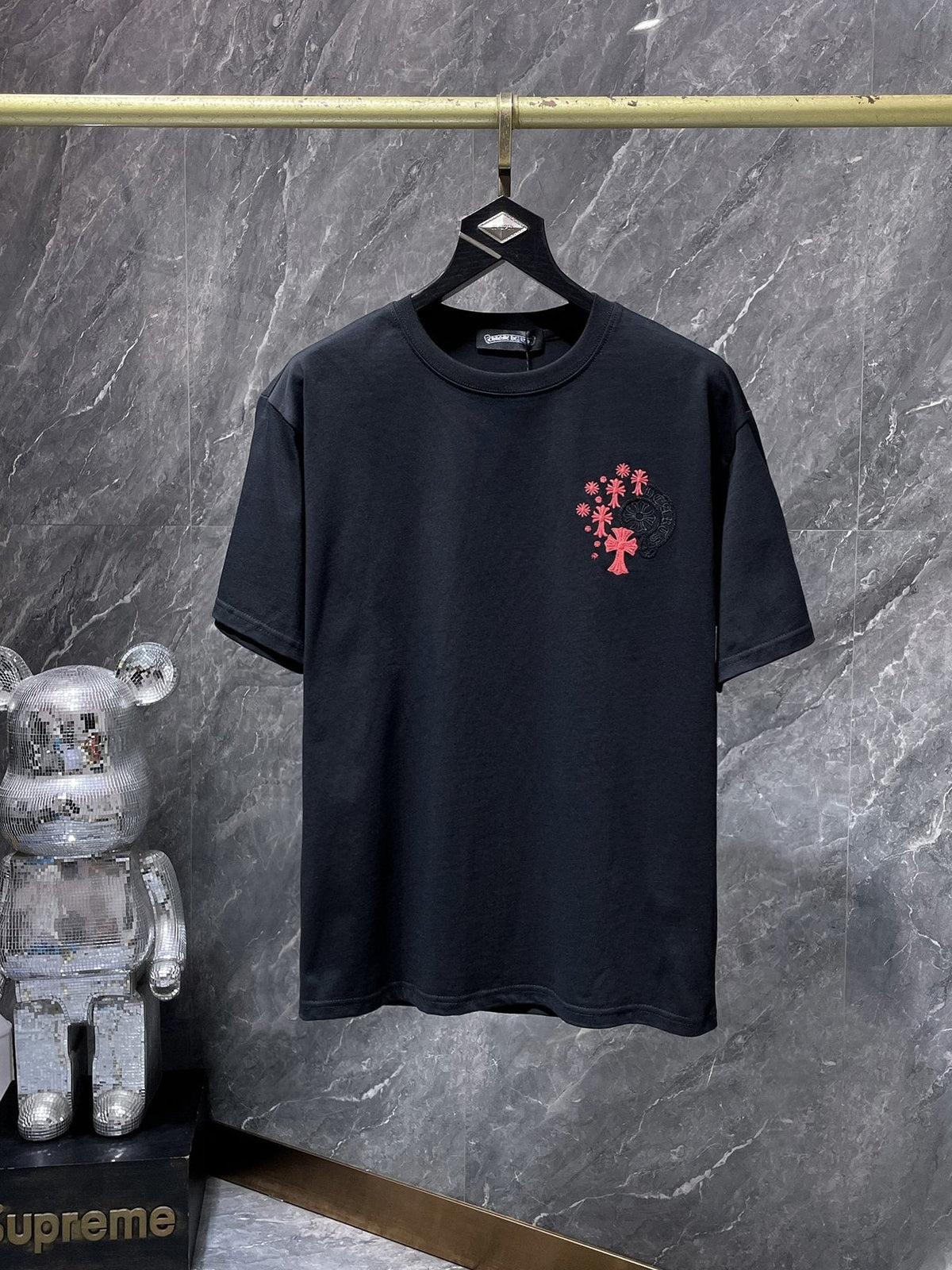 Chrome Hearts Cross Floral Graphic T-Shirt