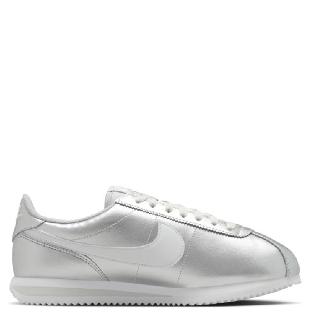 Women's Nike Cortez Metallic Silver/White-Grey Fog (IR0042 001)