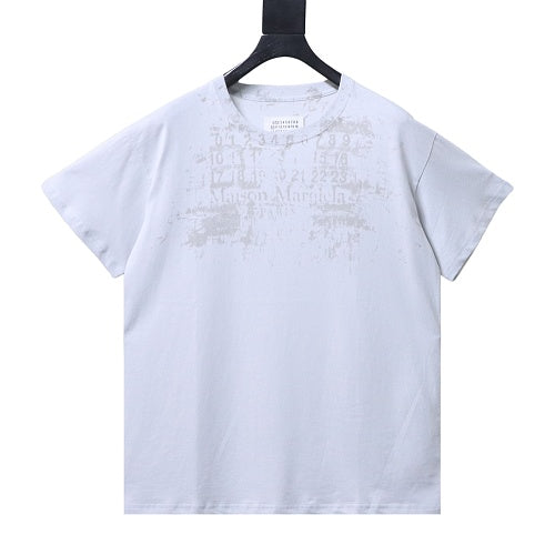 Maison Margiela Numbers T-Shirt Washed White