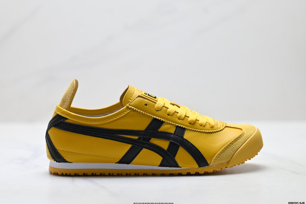 Onitsuka Tiger Retro Low Top Yellow Black Unisex Shoes Style 07